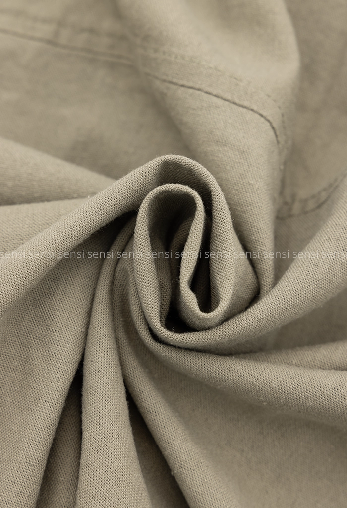 شومیز ساده رنگی لینن کد1005305